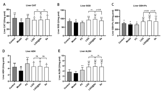 Curr. Res. Food Sci.｜福州大学吕旭聪团队：富硒鼠李糖乳杆菌GG重塑肠-肝轴，显著缓解酒精性肝损伤(图5)