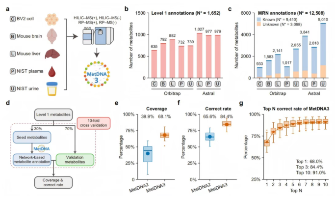 nature子刊｜朱正江研究员团队新成果：MetDNA3-以知识与数据双层代谢网络驱动破解非靶标代谢组学注释难题(图4)